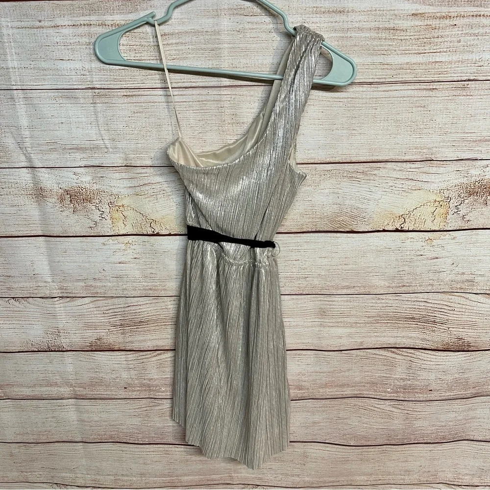 One Shoulder Shimmer Dress - Picture 3 of 7